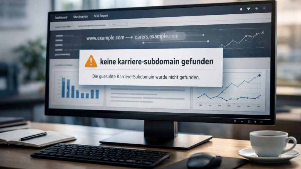 Keine Karriere-subdomain Gefunden