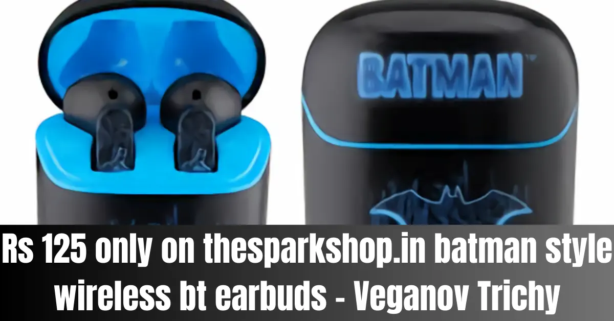 Rs 125 Only On Thesparkshop.in Batman Style Wireless Bt Earbuds