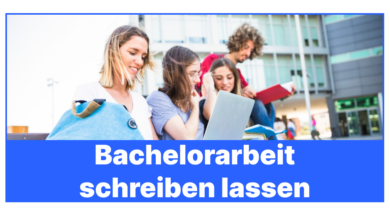 Bachelorarbeit Schreiben Lassen