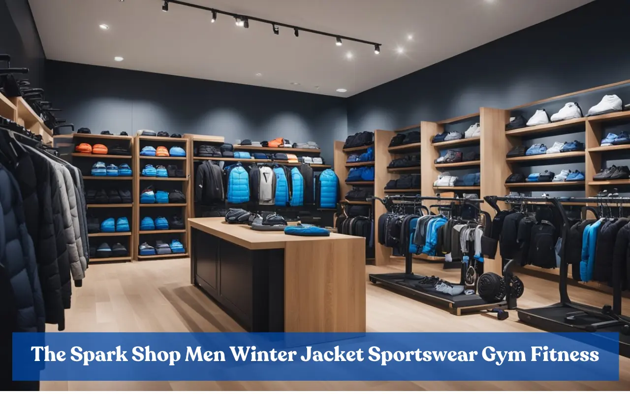 The Spark Shop Men Winter Jacket Sportswear Gym Fitness