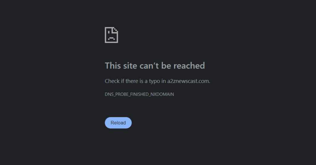 Dns_probe_finished_nxdomain