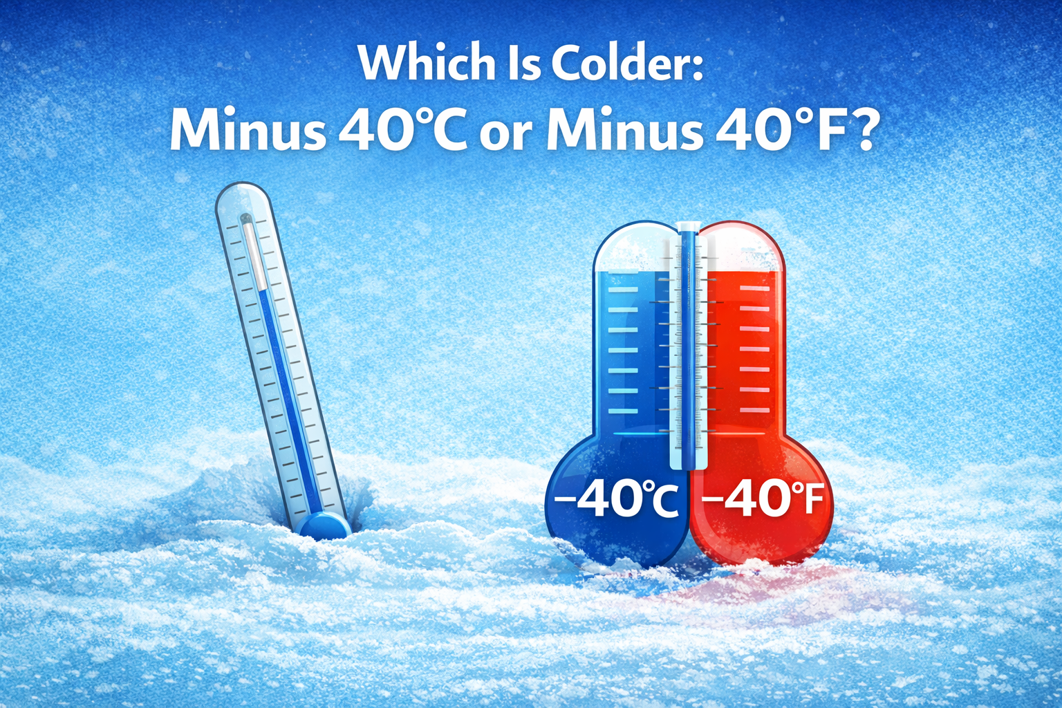 Which Is Colder: Minus 40°c Or Minus 40°f?