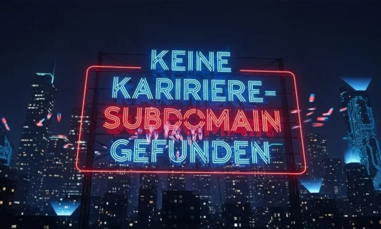 Keine Karriere-subdomain Gefunden