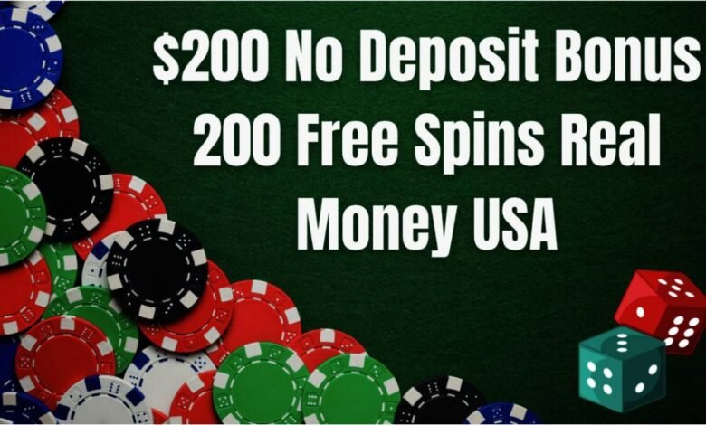 $200 No Deposit Bonus 200 Free Spins Real Money